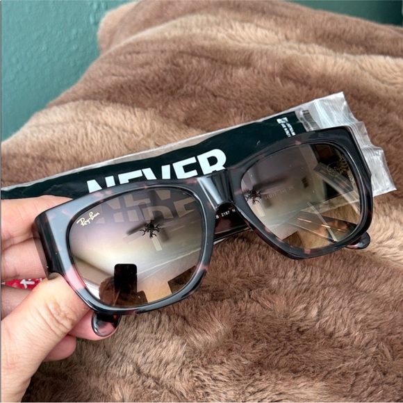 RAY-BAN Nomad Collector Drops Limited Sunglasses - Pink Havana NEW - Picture 9 of 15